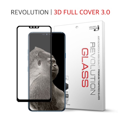 프로텍트엠 LG G7 레볼루션글라스 3D 라운드 풀커버 3.0 강화유리 액정보호 필름