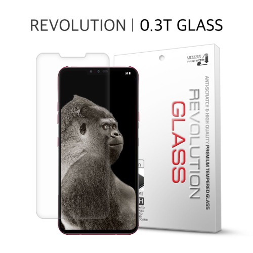 프로텍트엠 LG V40 레볼루션글라스 0.3T 강화유리 액정보호 필름