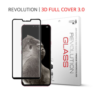프로텍트엠 LG V40 레볼루션글라스 3D 라운드 풀커버 3.0 강화유리 액정보호 필름