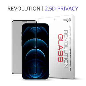 프로텍트엠 아이폰12프로맥스 레볼루션글라스 2.5D 풀커버 프라이버시 강화유리 액정보호 필름